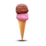 2 Scoop Cone 